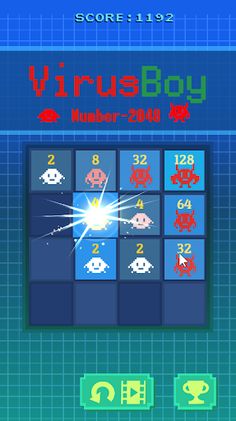 Virus evolution! 2048 - Screenshot 1