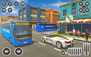 US Police Bus Simulator Game - Screenshot 2