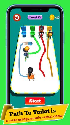 Toilet Race Rush Draw Puzzle - Screenshot 1