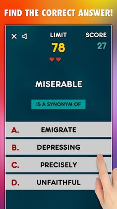 Synonyms Game - Screenshot 1