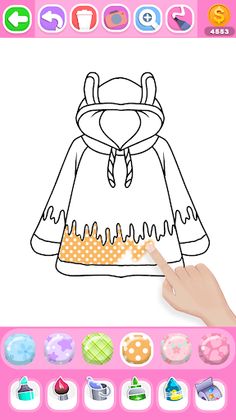 Dress Coloring Game Glitter - Screenshot 4