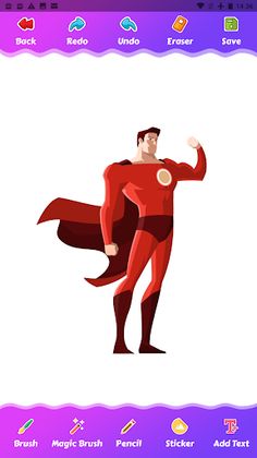 Superhero Coloring Game - Screenshot 3