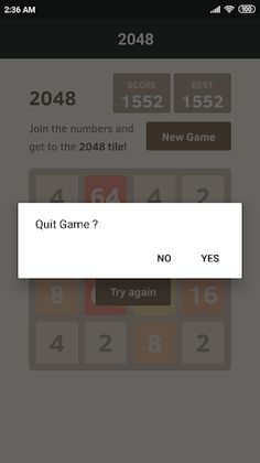 2048 - Puzzle game - Screenshot 4