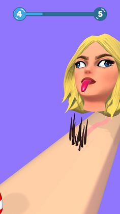 Hand lick runner - Screenshot 2