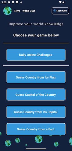 Terra - World Quiz - Screenshot 1