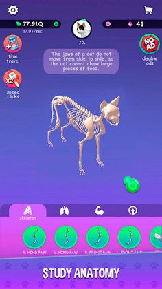 IDLE Animal Anatomy Clicker - Screenshot 4