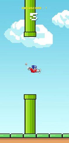 Flappy Sanic - Screenshot 2