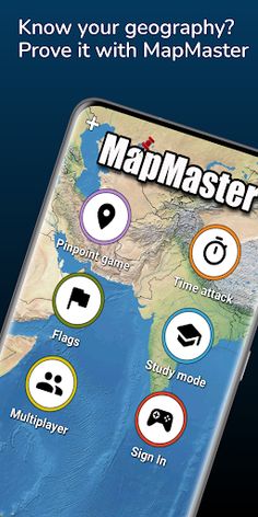 MapMaster+ Geography game - Screenshot 1