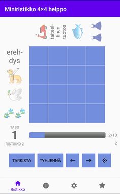 Miniristikko 4×4 helppo - Screenshot 1