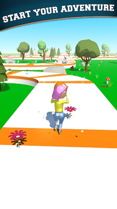 Runner Garden 3D - Screenshot 2