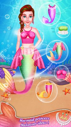 Mermaid Princess Makeup Salon - Screenshot 3