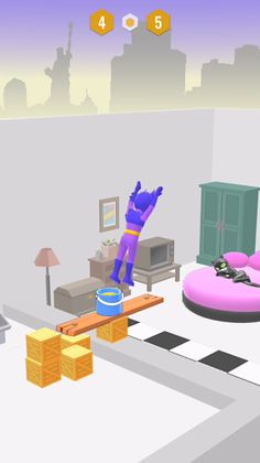 Hero Ragdoll Hop: Get Higher! - Screenshot 4