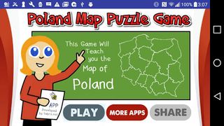 Poland Map Puzzle Game Free - Screenshot 1