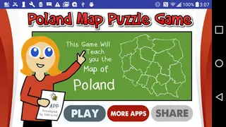 Poland Map Puzzle Game Free - Screenshot 1