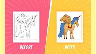 Kawaii Unicorn Color Fun - Screenshot 1