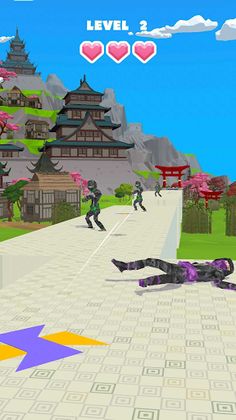 Origami Ninja 3D - Screenshot 2