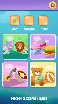 Match Games for Kids 4 in 1 - Screenshot 1