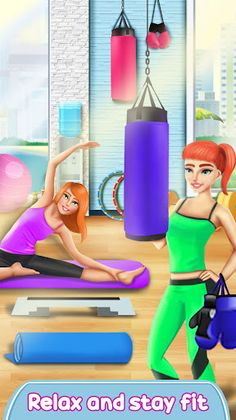 Fitness Girl Gym: Yoga Workout - Screenshot 1
