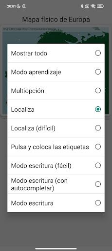 Mapa físico de Europa Juego - Screenshot 2