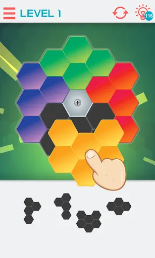 Hexagon Graph: Geometry Puzzle - Screenshot 3