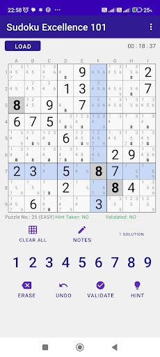 Sudoku Excellence 101 - Screenshot 3