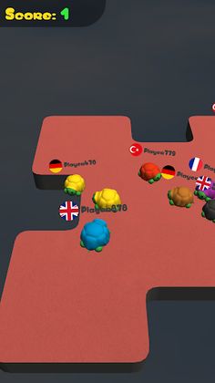 Bumper Turtles.io - Screenshot 1