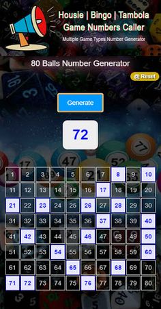 Housie RandomNumbersGenerator - Screenshot 4