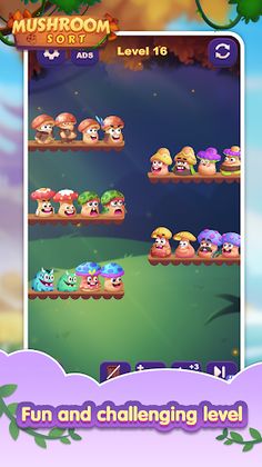 Mushroom Sort - Screenshot 1