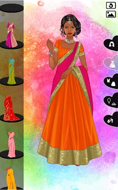 Indian Sari dress up - Screenshot 1