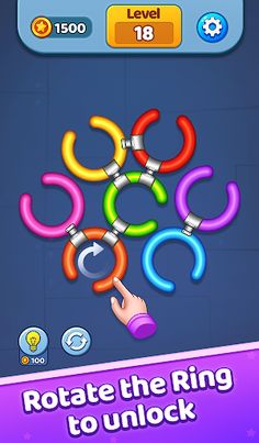 Rotate Rings - Circle Puzzle - Screenshot 1