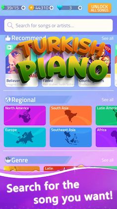 Türkçe Pop Şarkılar Piano Tile - Screenshot 1
