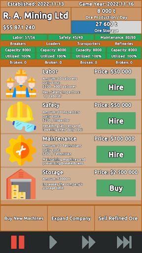 Mining Company Manager - Screenshot 3