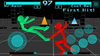 Stickman Fighting Neon Warrior - Screenshot 1
