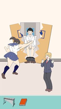 Muscle Girl protects Ren-kun! - Screenshot 2