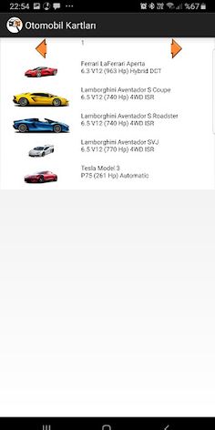 Otomobil Kartları - Screenshot 2