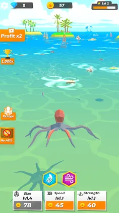 Idle Octopus - Tycoon Game - Screenshot 2