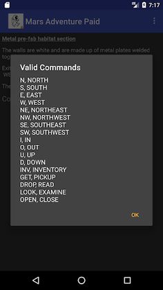 Mars Text Adventure - Screenshot 4