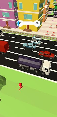 Cross The Street 3D - Fun Race - Screenshot 1
