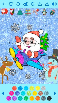 Christmas Color Game offline - Screenshot 4
