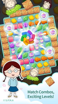 CHIBI MARUKO CHAN-Match Puzzle - Screenshot 2