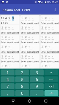Kakuro Tool - Screenshot 3