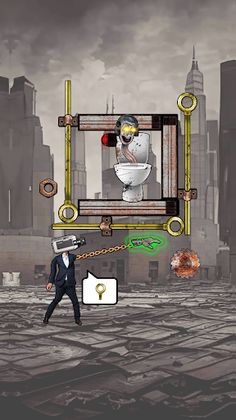 Toilet Fight Puzzle - Screenshot 2