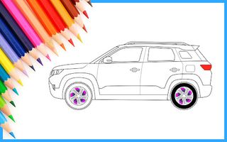 Car colouring game color paint - Screenshot 2