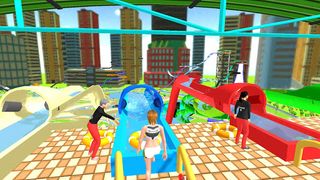 Idle Uphill Waterpark Rush : A - Screenshot 2
