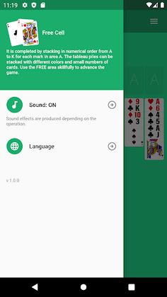 FreeCell.Cards game. Solitaire - Screenshot 2