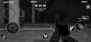ZOMBIEGRAS:The Video Game B&W - Screenshot 1