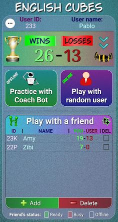 English Cubes - Screenshot 1