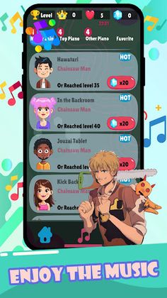 Chainsaw Man Game Piano Denji - Screenshot 2