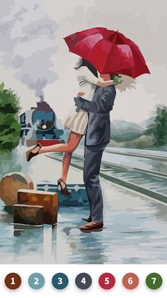 Valentine Paint by Number Game - Screenshot 4