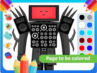 Titan TV Man returns coloring - Screenshot 3